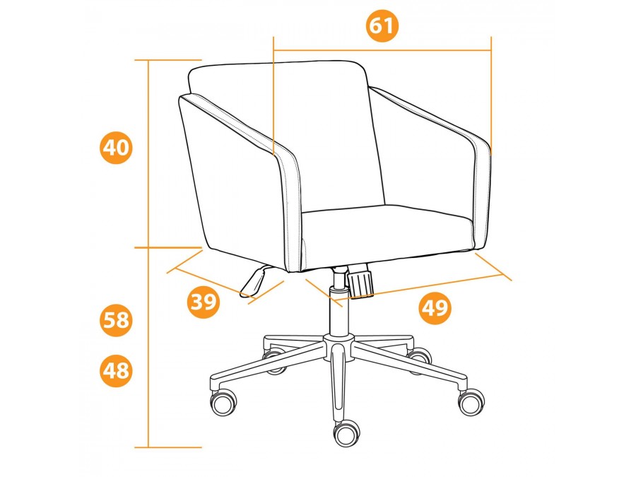 Кресло MILAN хром