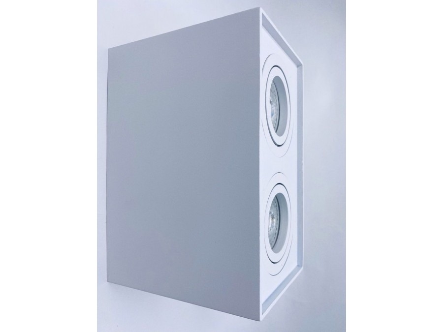 507-2SM-GU10-Wh Светильник накладной квадратный белый