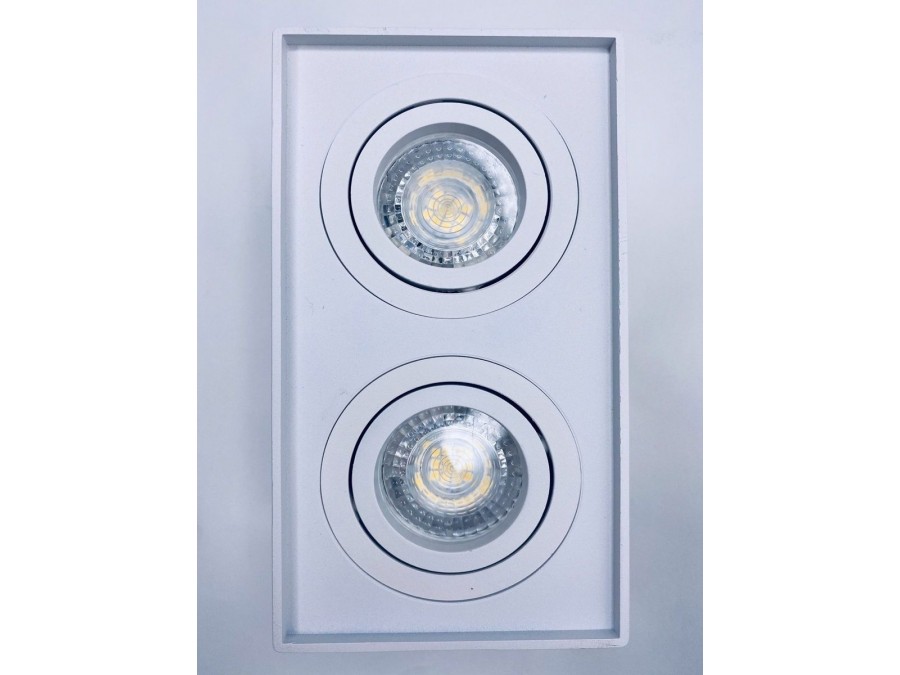 507-2SM-GU10-Wh Светильник накладной квадратный белый