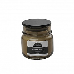 Ароматическая свеча WICKED BERRY в стекле, Д75 Ш75 В75