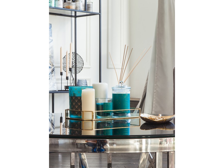 Ароматическая свеча BASIL & NEROLI в стекле, Д70 Ш70 В80