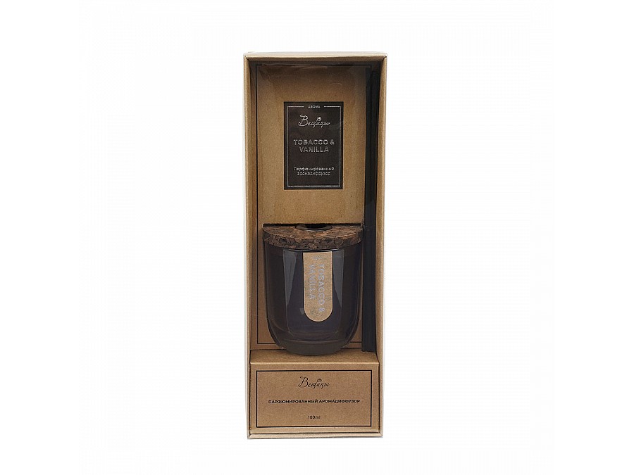 Парфюмированный аромадиффузор TOBACCO & VANILLA, 100 мл., Д70 Ш70 В267