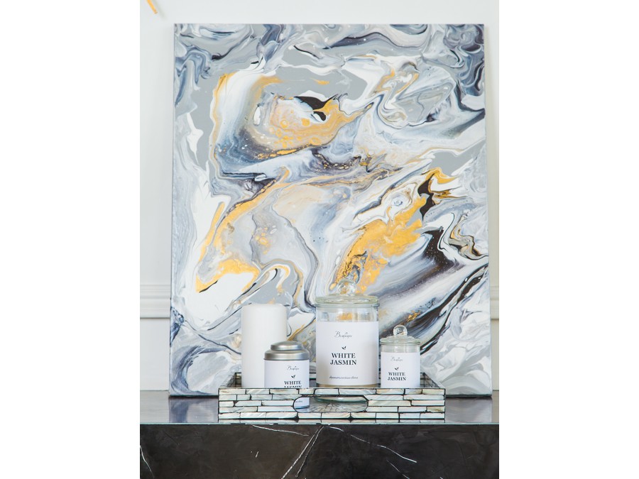 Ароматическая свеча WHITE JASMINE, Д60 Ш60 В110