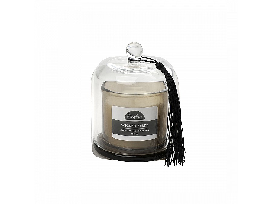 Ароматическая свеча WICKED BERRY в стекле, Д83 Ш83 В110