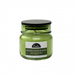 Ароматическая свеча SMOKED WOOD & MAPLE в стекле, Д75 Ш75 В75