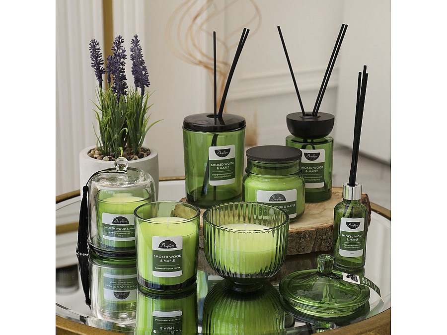 Парфюмированный аромадиффузор SMOKED WOOD & MAPLE 50 мл., Д35 Ш35 В260