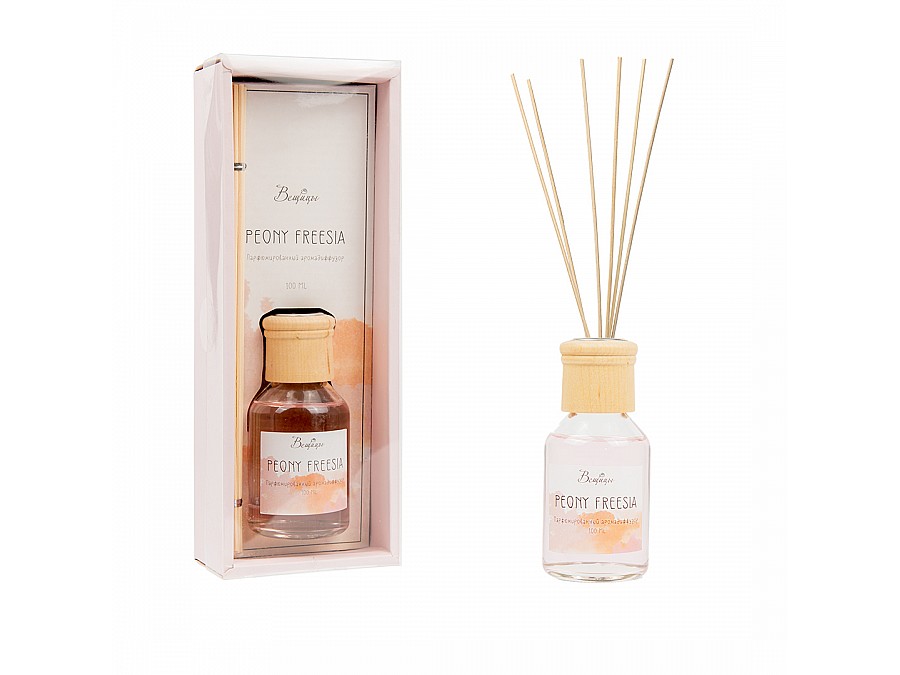 Парфюмированный аромадиффузор PEONY FREESIA, 100 мл., Д97 Ш54 В240
