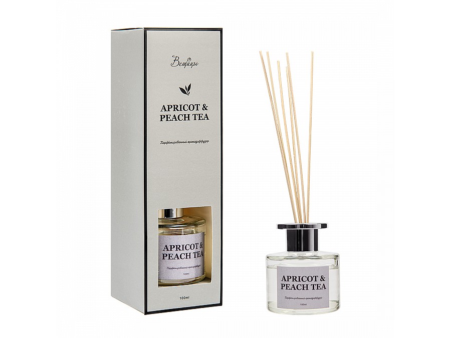 Парфюмированный аромадиффузор APRICOT & PEACH, 100 мл., Д73 Ш73 В240
