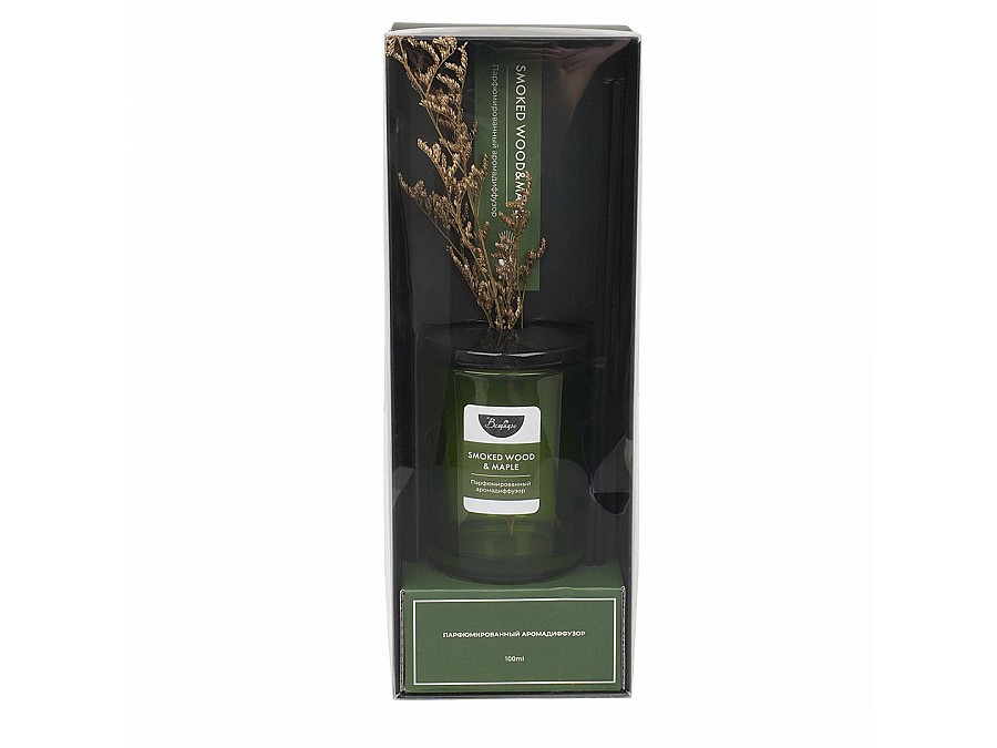 Парфюмированный аромадиффузор SMOKED WOOD & MAPLE 100 мл., Д80 Ш80 В295
