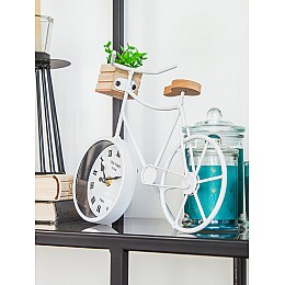 Велосипед с суккулентом, Д280 Ш90 В240, белый