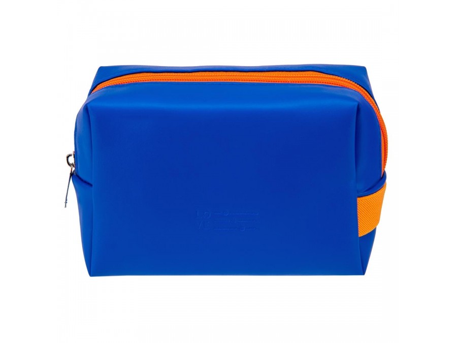 Косметичка Д165 Ш70 В110, синий, оранжевый