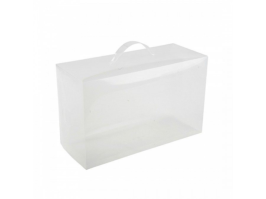 Набор коробов для обуви из 2шт, Д350 Ш140 В210, прозрачный