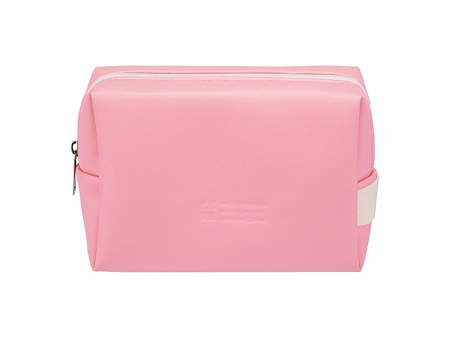 Косметичка Д165 Ш70 В110, бледно-розовый, белый