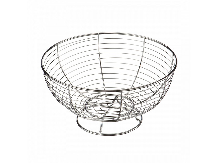 Ваза для фруктов, хром