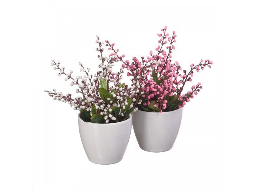 Ландыш в кашпо, Д80 Ш80 В170, в ассортименте