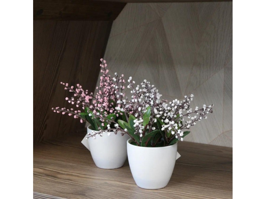 Ландыш в кашпо, Д80 Ш80 В170, в ассортименте