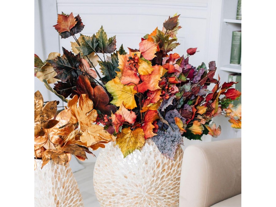 Искусственное растение Осеннее настроение, фиолетовый, В 760 мм