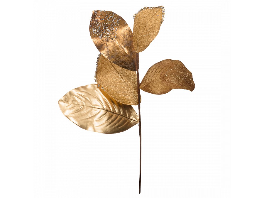 Искусственное растение, золотой металл, В 580 мм