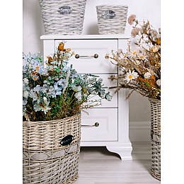 Искусственный цветок Ромашка ночная, В500, темно-голубой