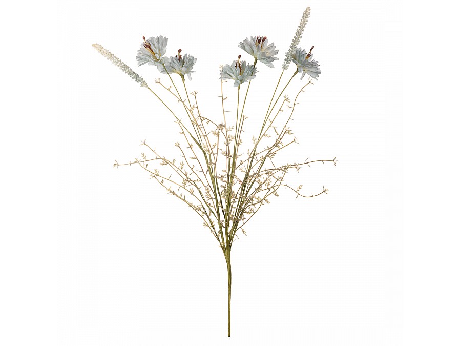 Искусственный цветок Василек полевой, В550, голубой