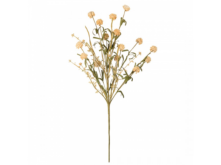 Искусственный цветок Пушистик полевой, В650, желтый