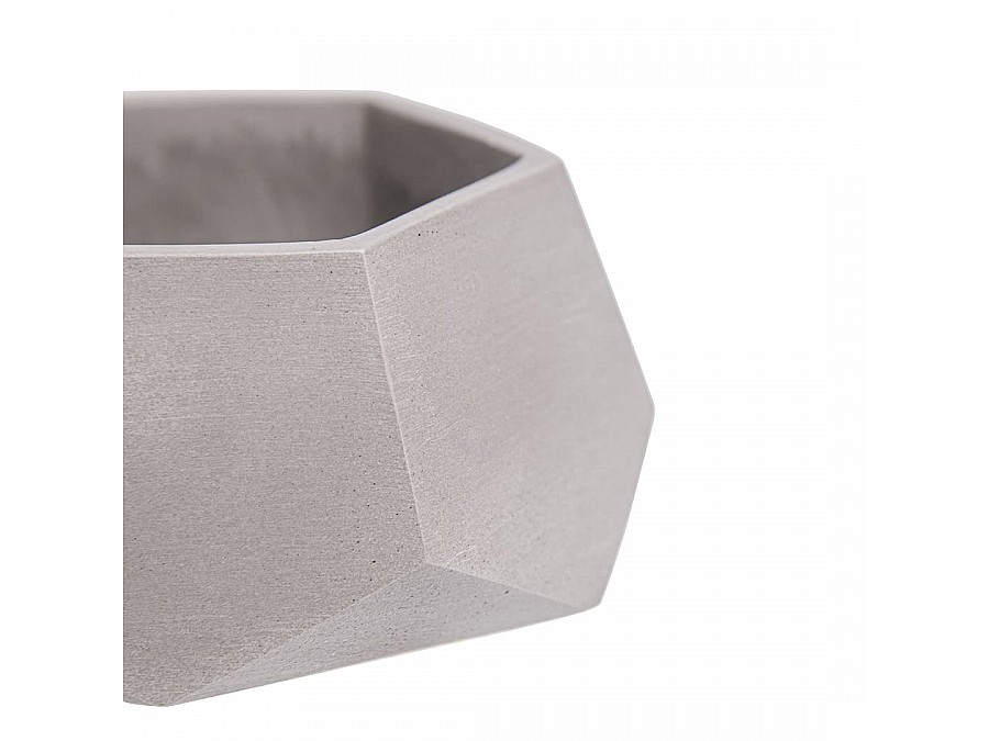 Кашпо Соты, 0,22л., серый