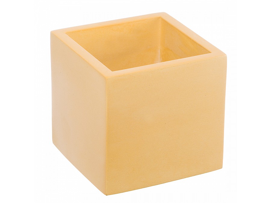Кашпо Квадро, 0,6л., желтый