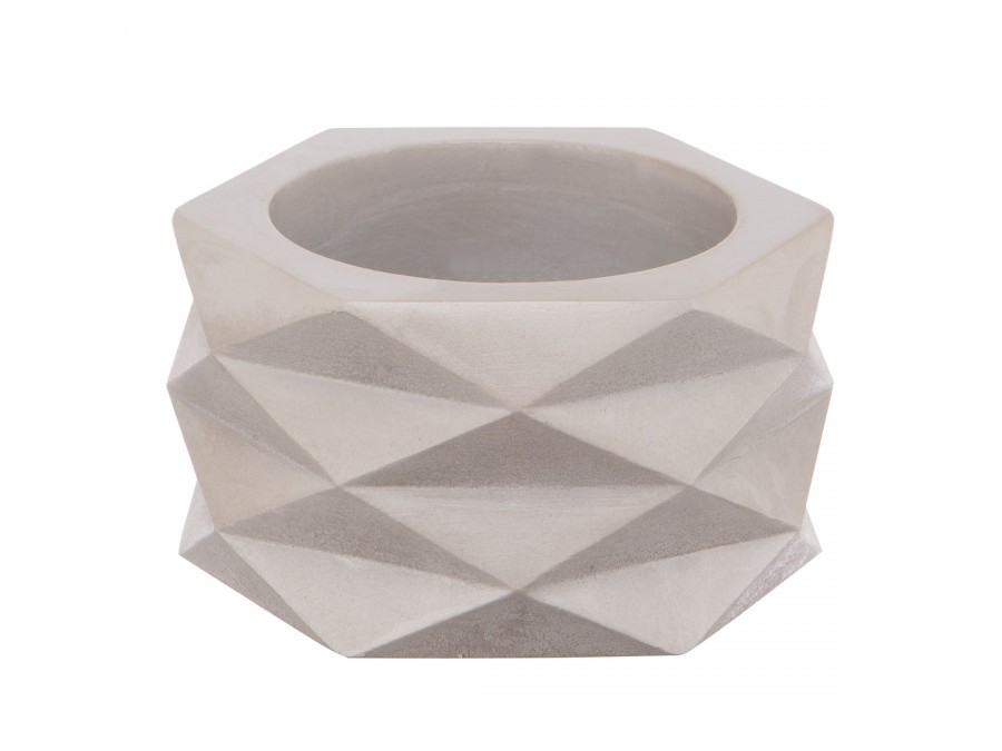 Кашпо Геометрия, 0,15л., серый