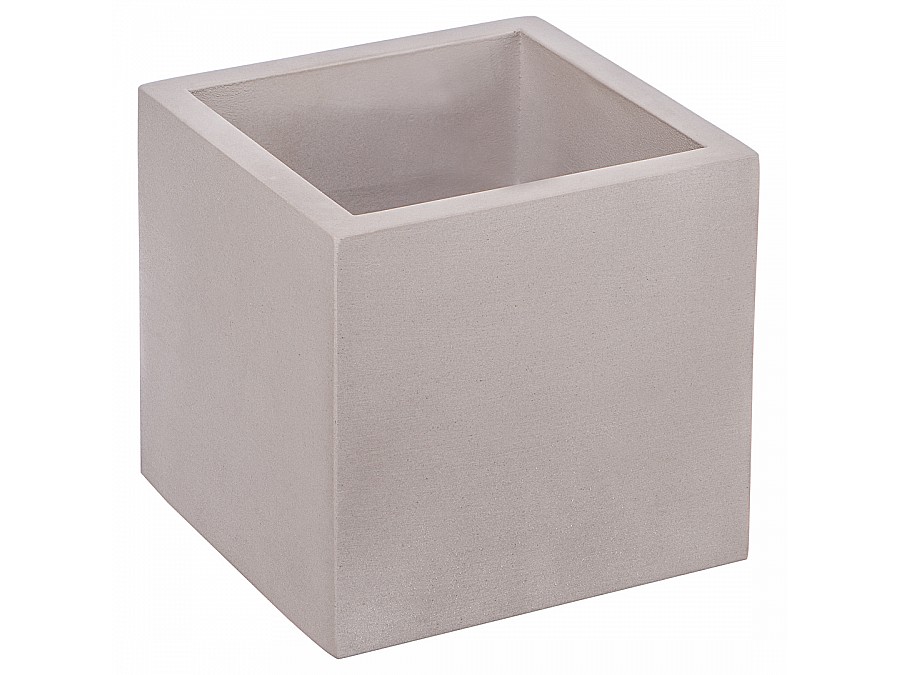 Кашпо Квадро, 0,6л., серый
