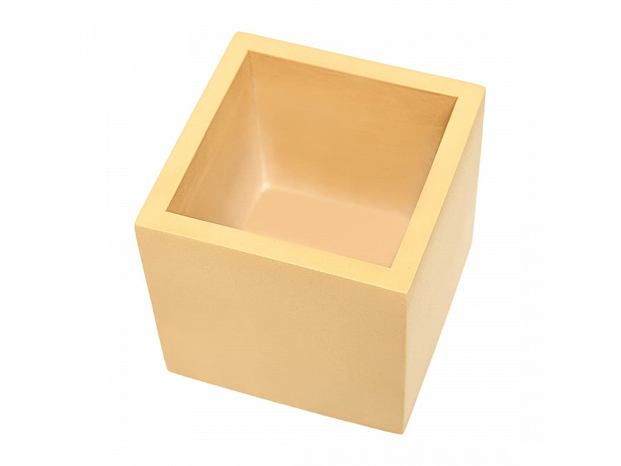 Кашпо Квадро, 0,6л., желтый