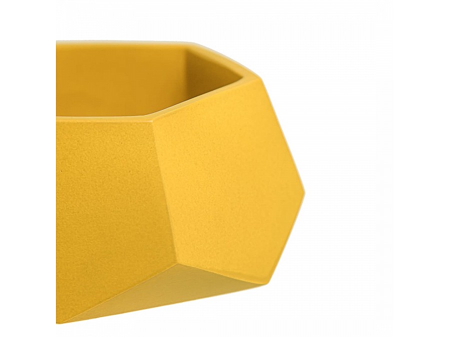 Кашпо Соты, 0,22л., желтый