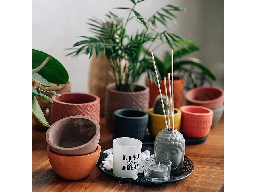 Кашпо Суккулент, 0,22л., какао