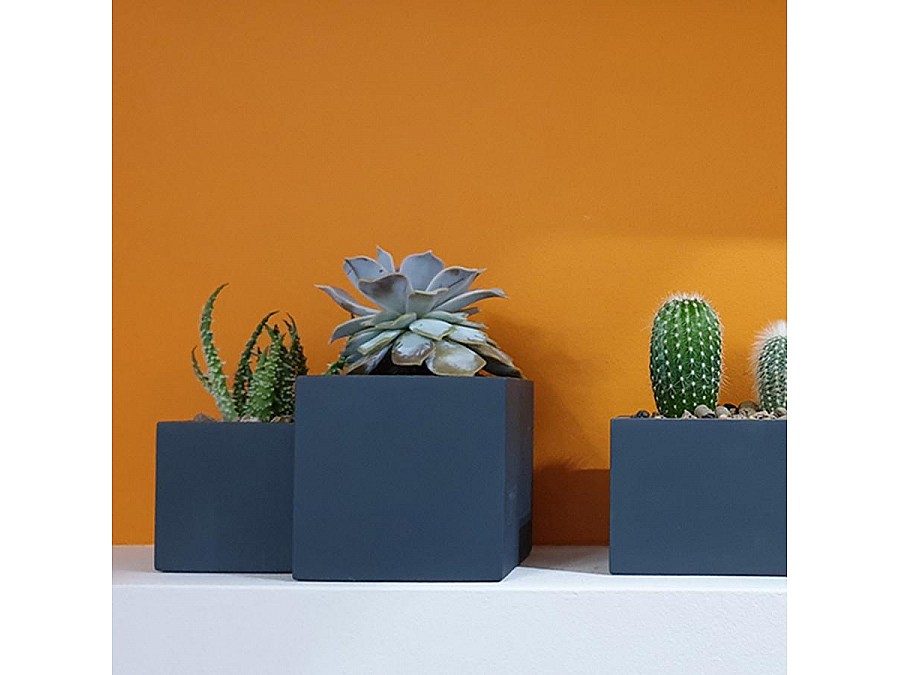 Кашпо Квадро, 0,6л., антрацит