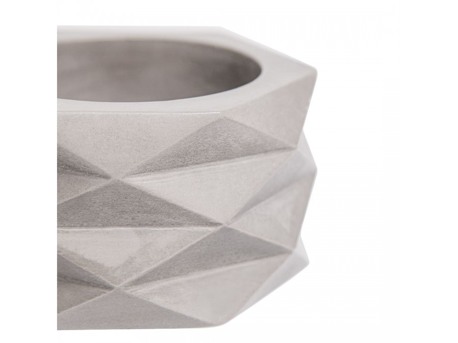 Кашпо Геометрия, 0,15л., серый