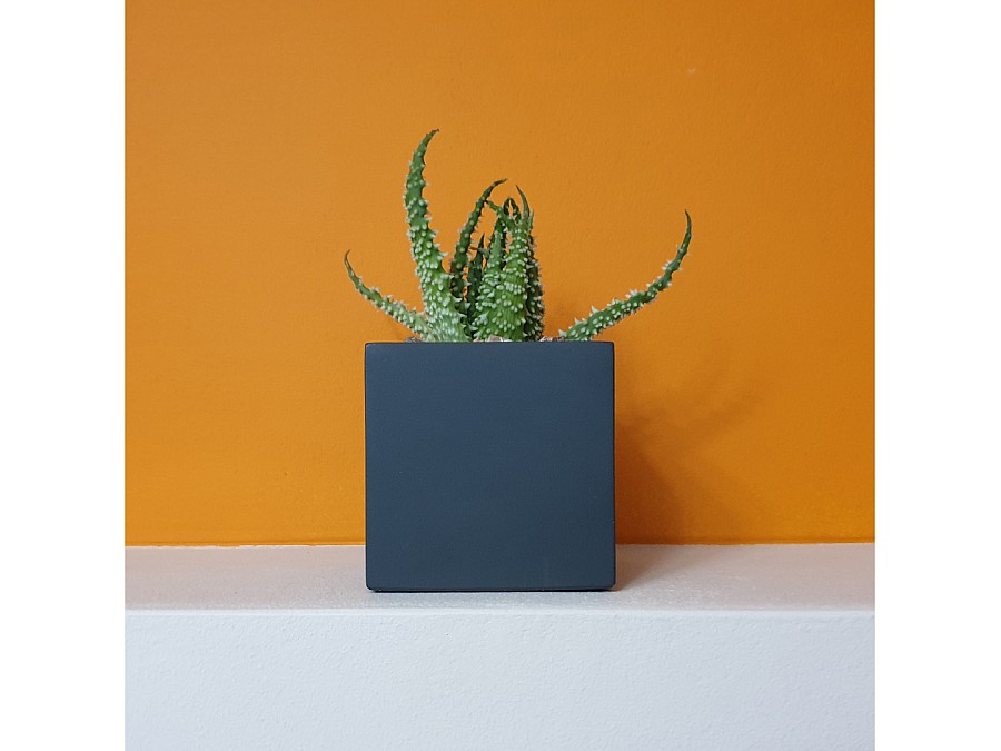 Кашпо Квадро, 0,2л., антрацит