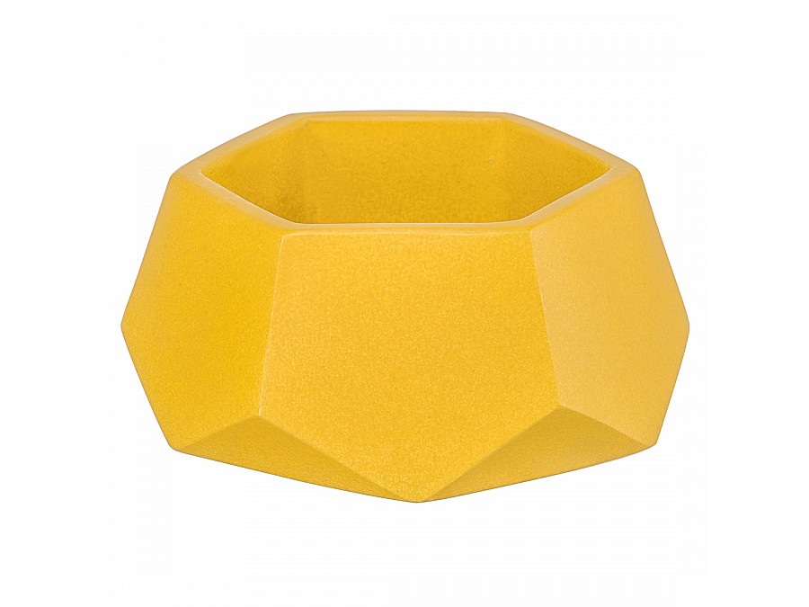 Кашпо Соты, 0,22л., желтый