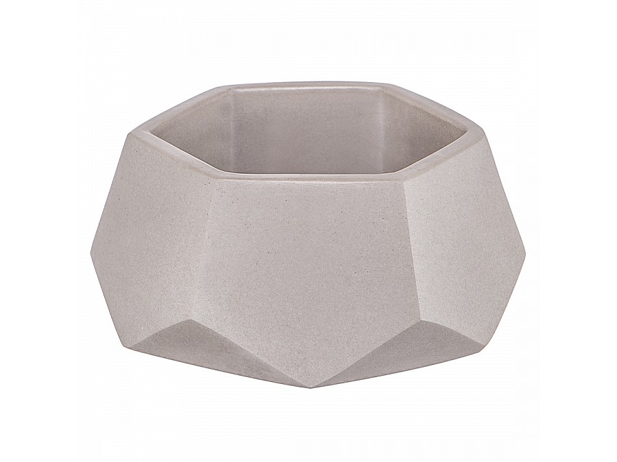 Кашпо Соты, 0,22л., серый
