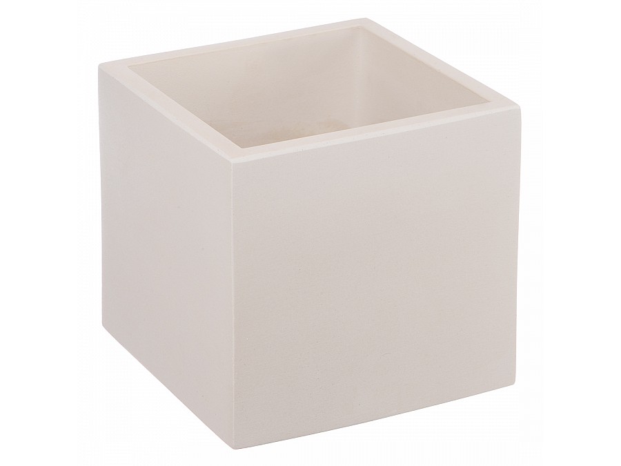 Кашпо Квадро, 1,3л., слоновая кость