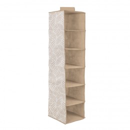 Кофр подвесной Листья 6 секций, Д1200 Ш300 В300, бежевый