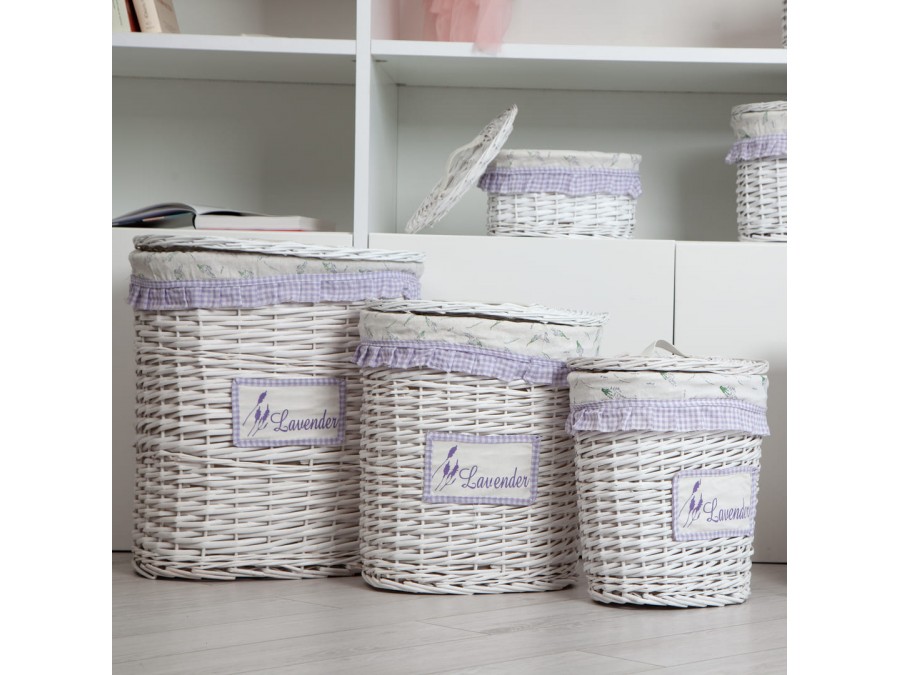 Корзина бельевая овальная 