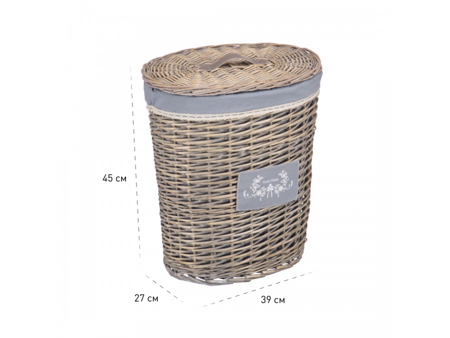 Корзина бельевая овальная 
