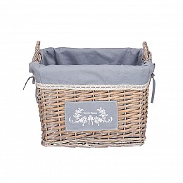 Корзина стеллажная высокая с ручками 