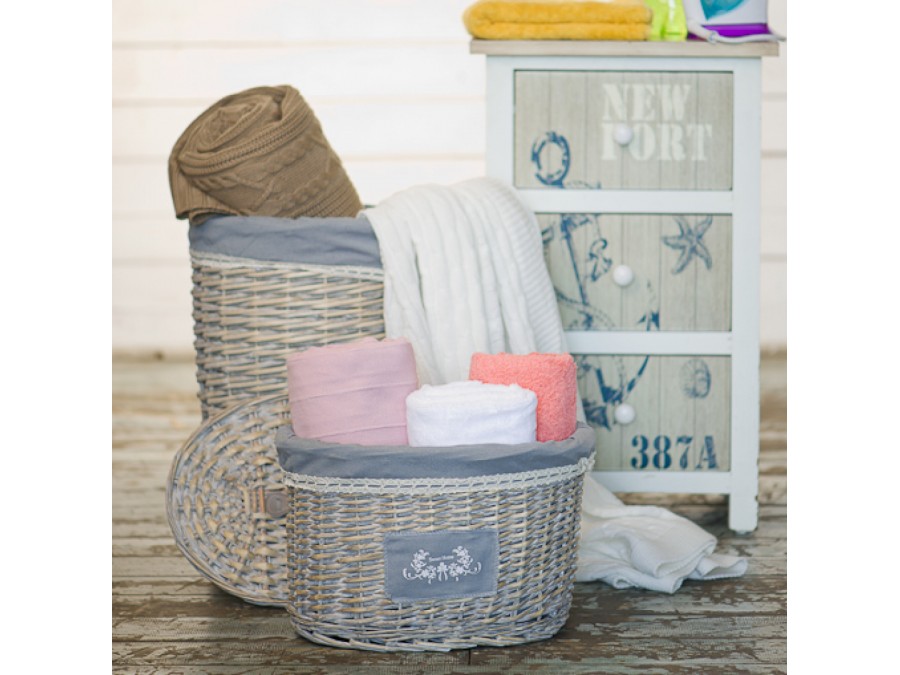 Корзина бельевая овальная 