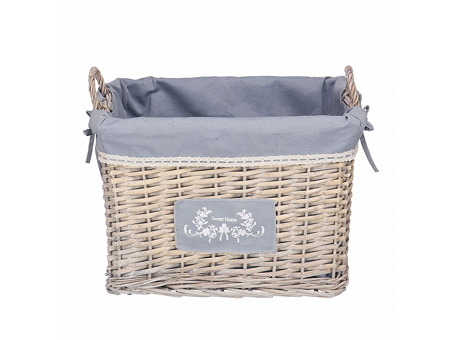 Корзина стеллажная высокая с ручками 