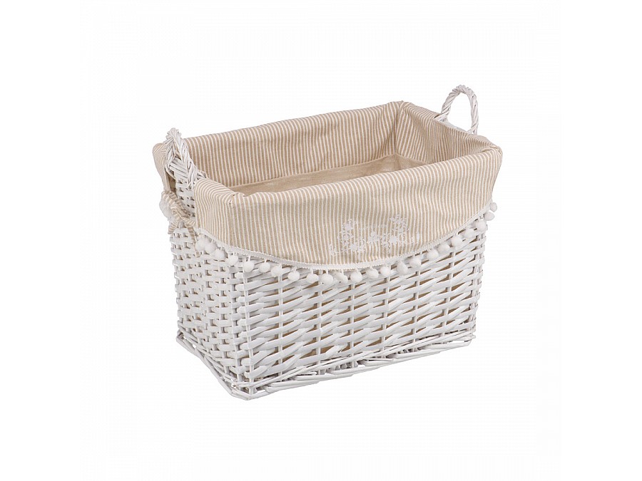 Корзина стеллажная высокая с ручками 