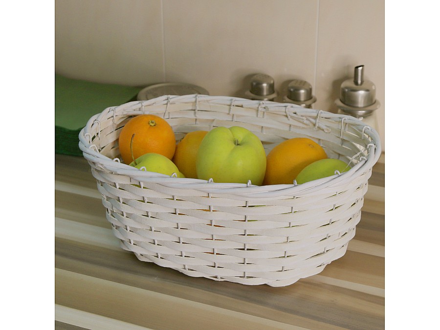 Корзина подарочная овальная Д340 Ш250 В140, белый