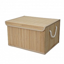 Корзина стеллажная с ручками и крышкой  