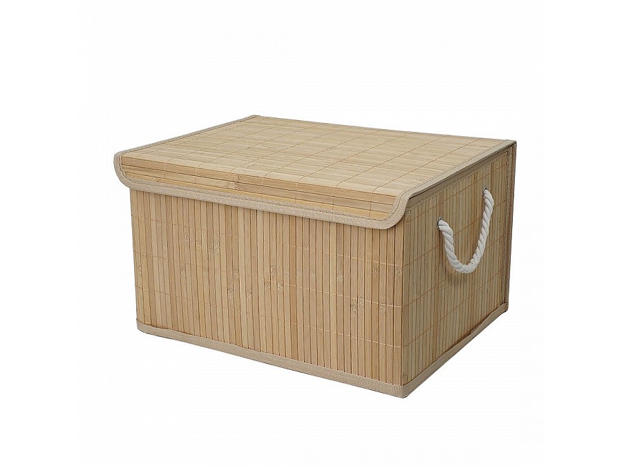 Корзина стеллажная с ручками и крышкой  