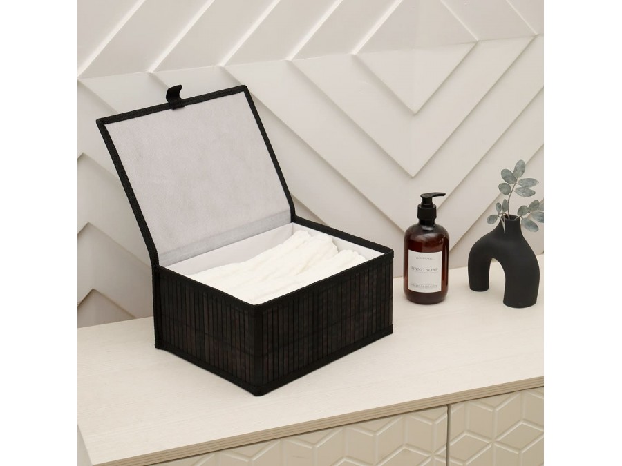 Корзина стеллажная с крышкой 