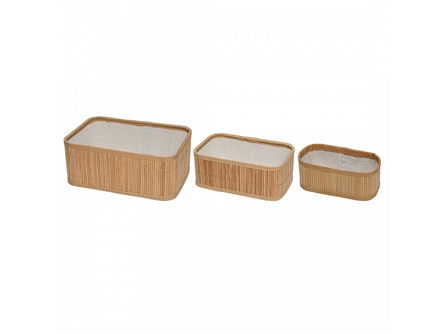 Набор из 3-х корзин стеллажных 